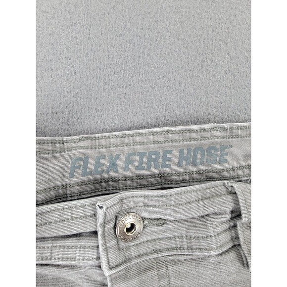 Duluth Flex Fire Hose Pants Mens 36x30 Gray Cargo Workwear Utility Standard Fit - Picture 9 of 14